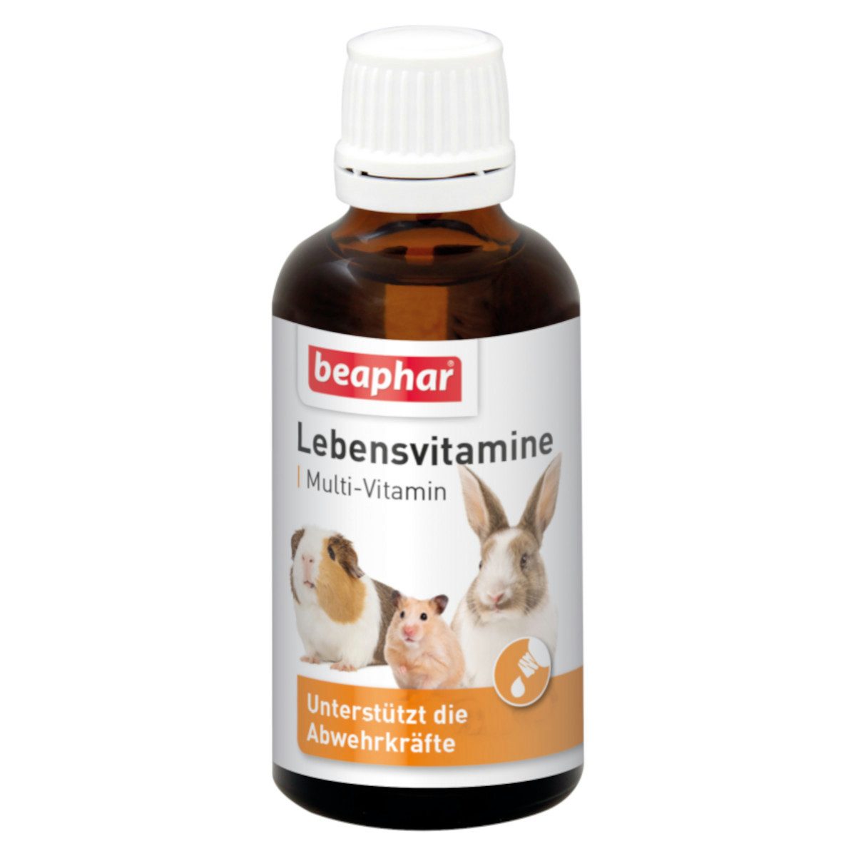 beaphar Lebensvitamine für Nager, 50ml, Nahrungsergänzungsmittel für: Nager