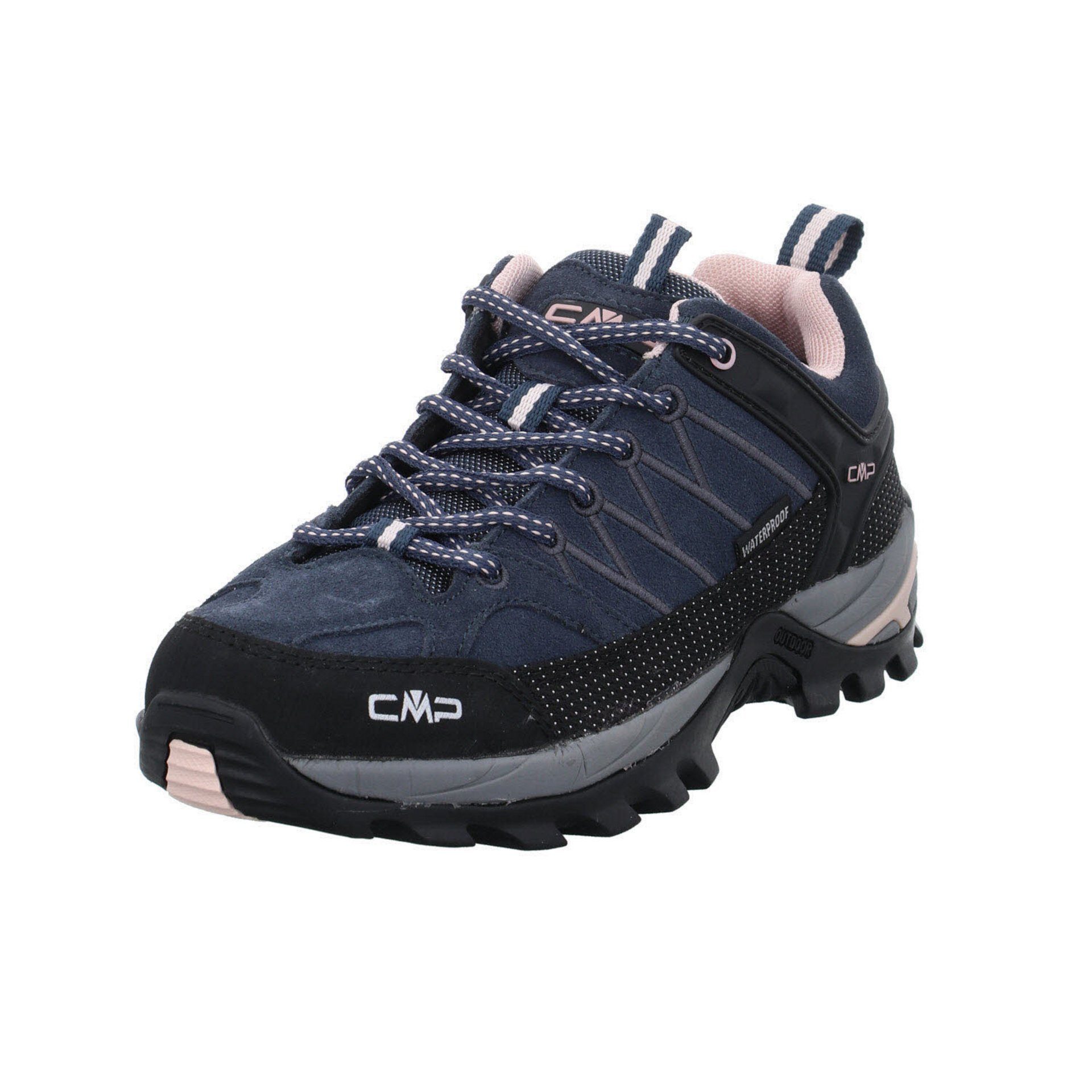 Schuhe Leder-/Textilkombination Low Damen ASPHALT-ANTRACITE-ROSE Outdoorschuh Outdoorschuh 53UG Riegel Outdoor CMP