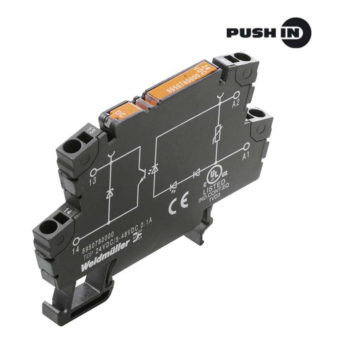 Weidmüller Weidmüller Solid-State-Relais 5-48VDC 500mA TOP 24VDC/48VDC 0,5A