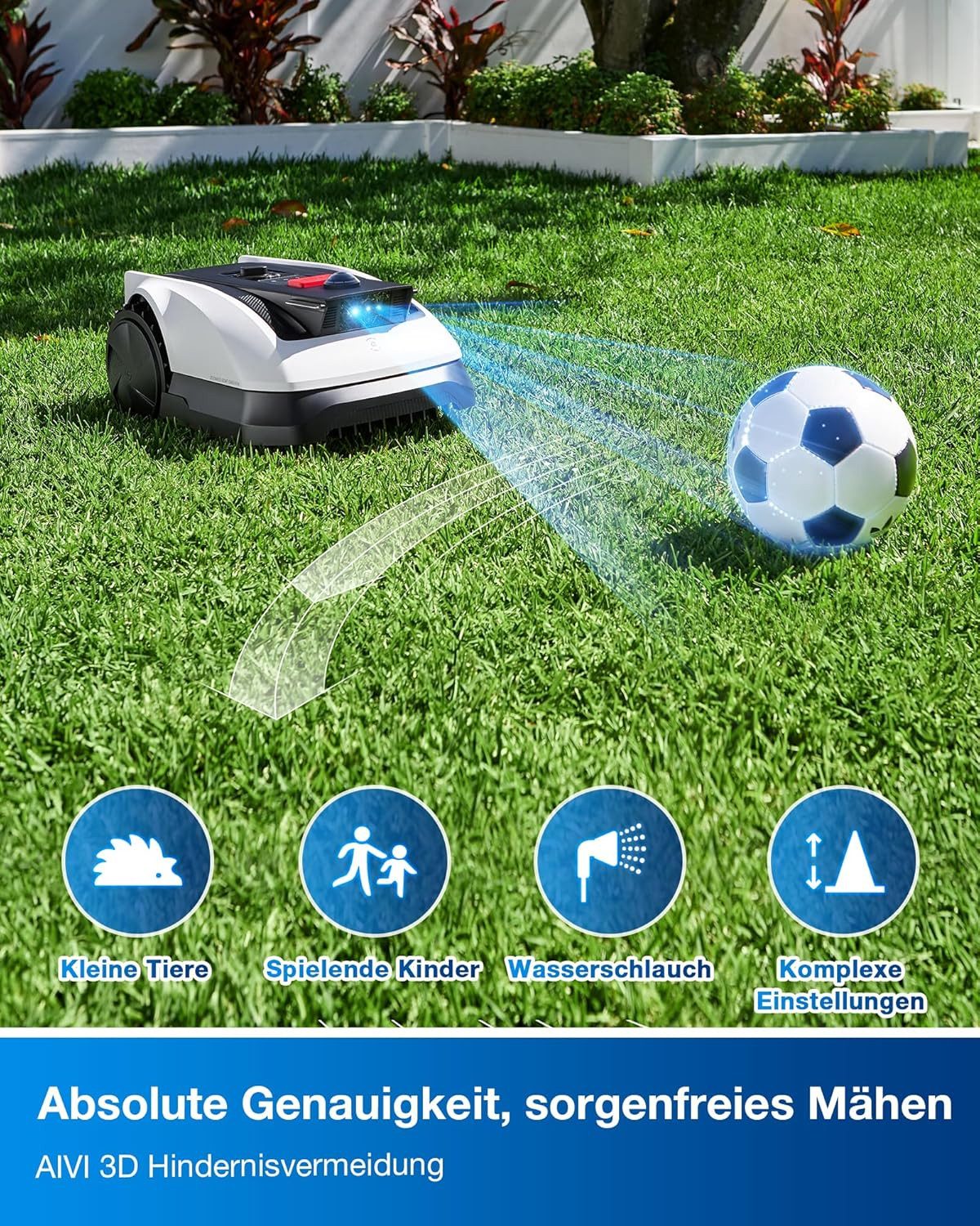 ECOVACS Rasenmähroboter GOAT O500 Panor...