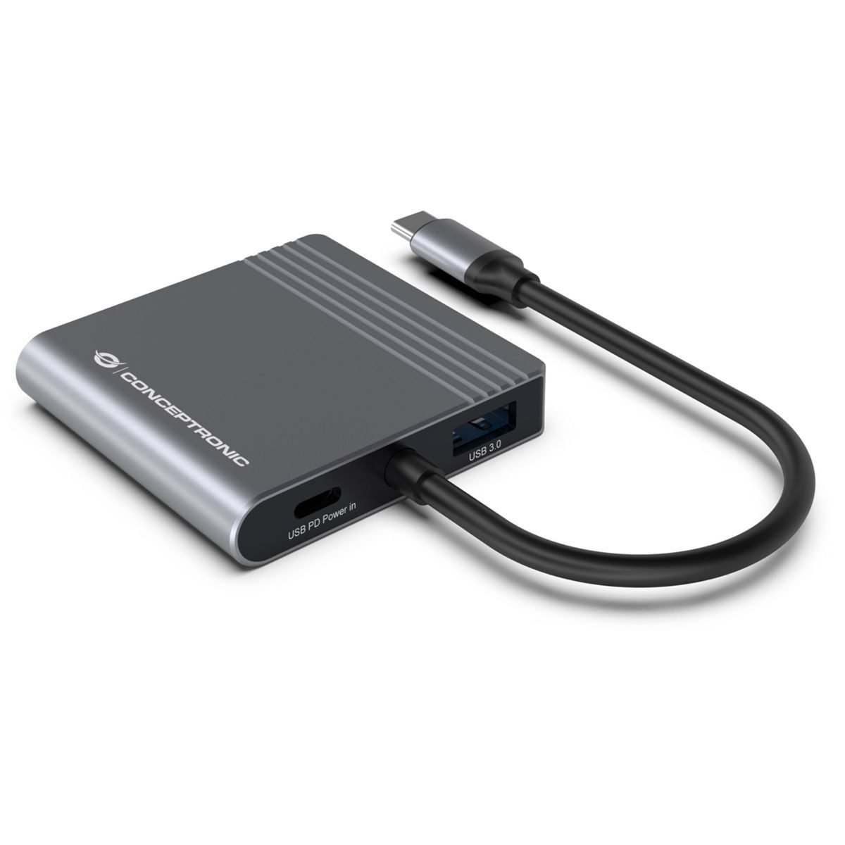 Conceptronic DONN13G 4-in-1 USB 3.2 Docking Netzwerk-Switch