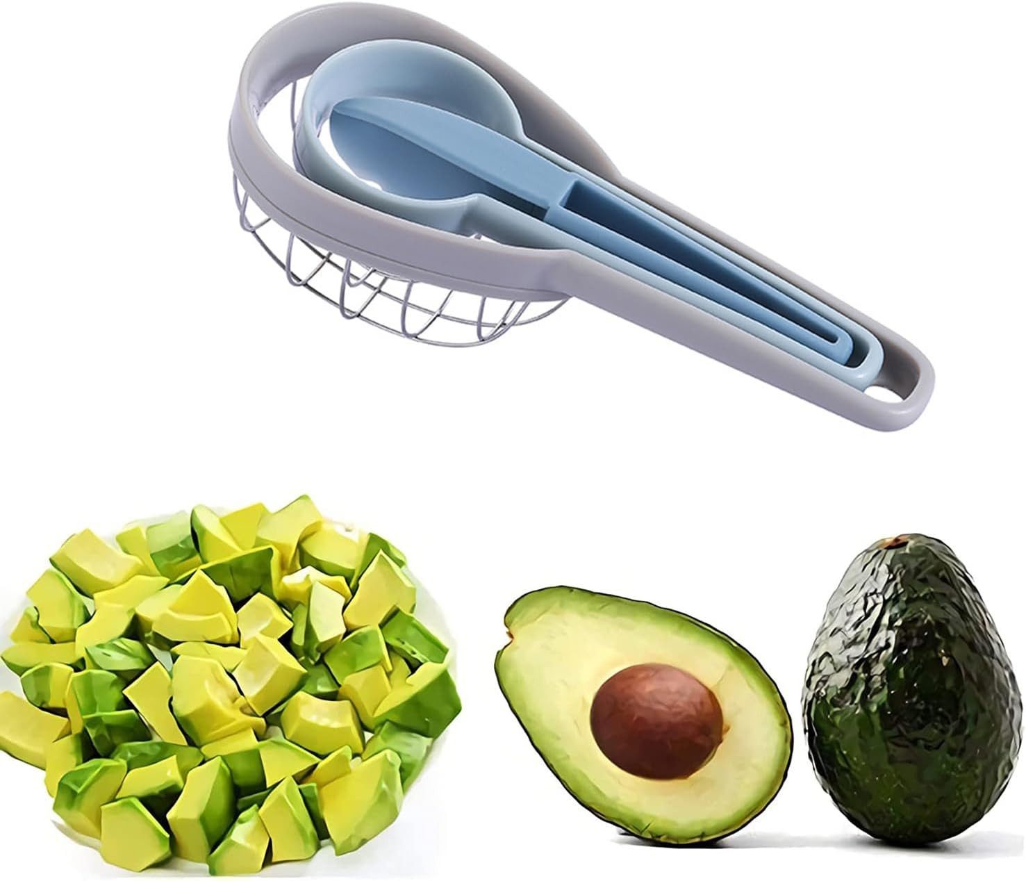 FELIXLEO Apfelschäler 2er Set Avocadoschneider 3 in 1 Entkerner Schäler Werkzeug, (1-tlg)
