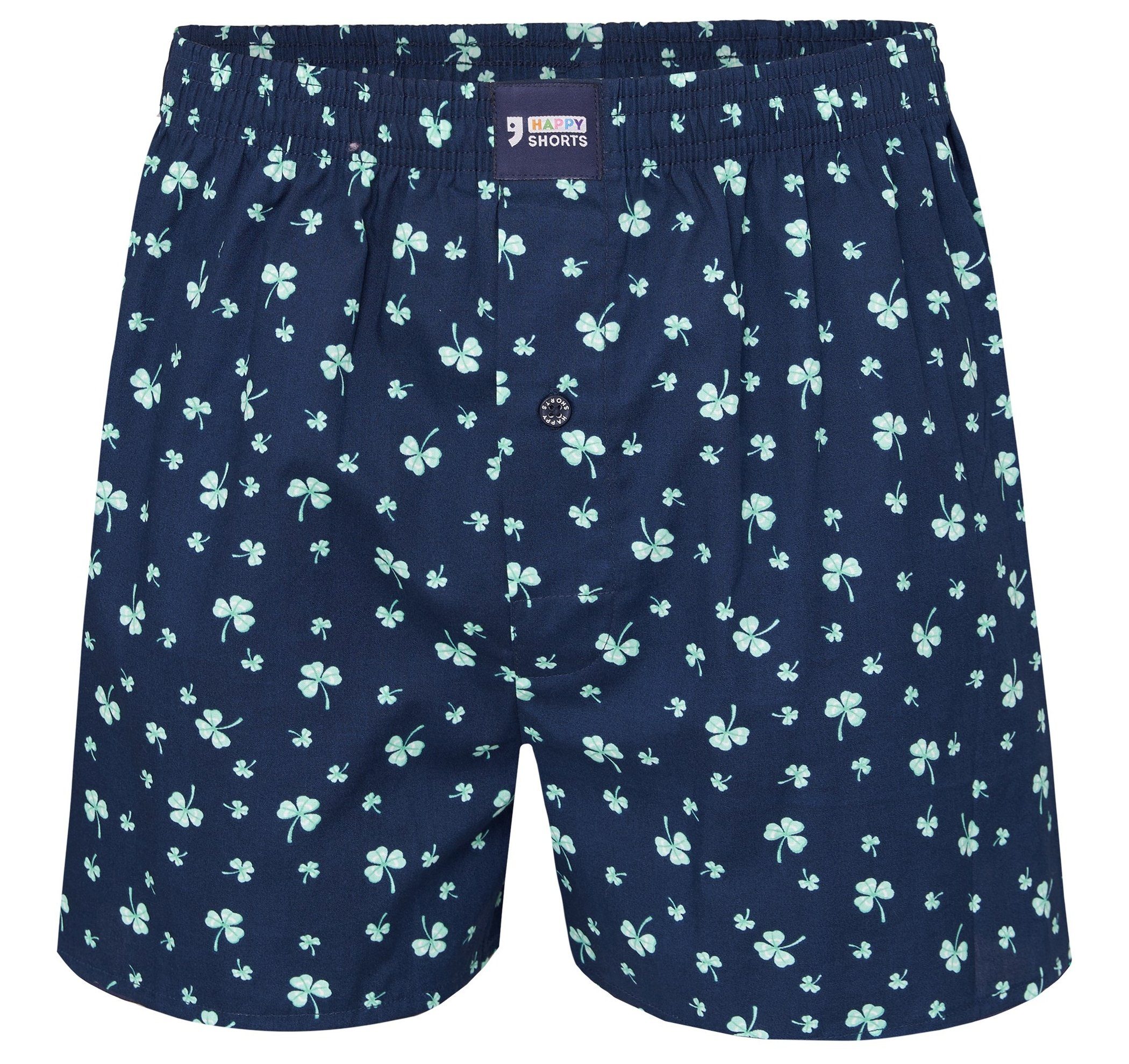 HAPPY SHORTS Boxershorts Happy Shorts Herren american Boxer Boxershorts Webboxer Klee - Clover (1-St)