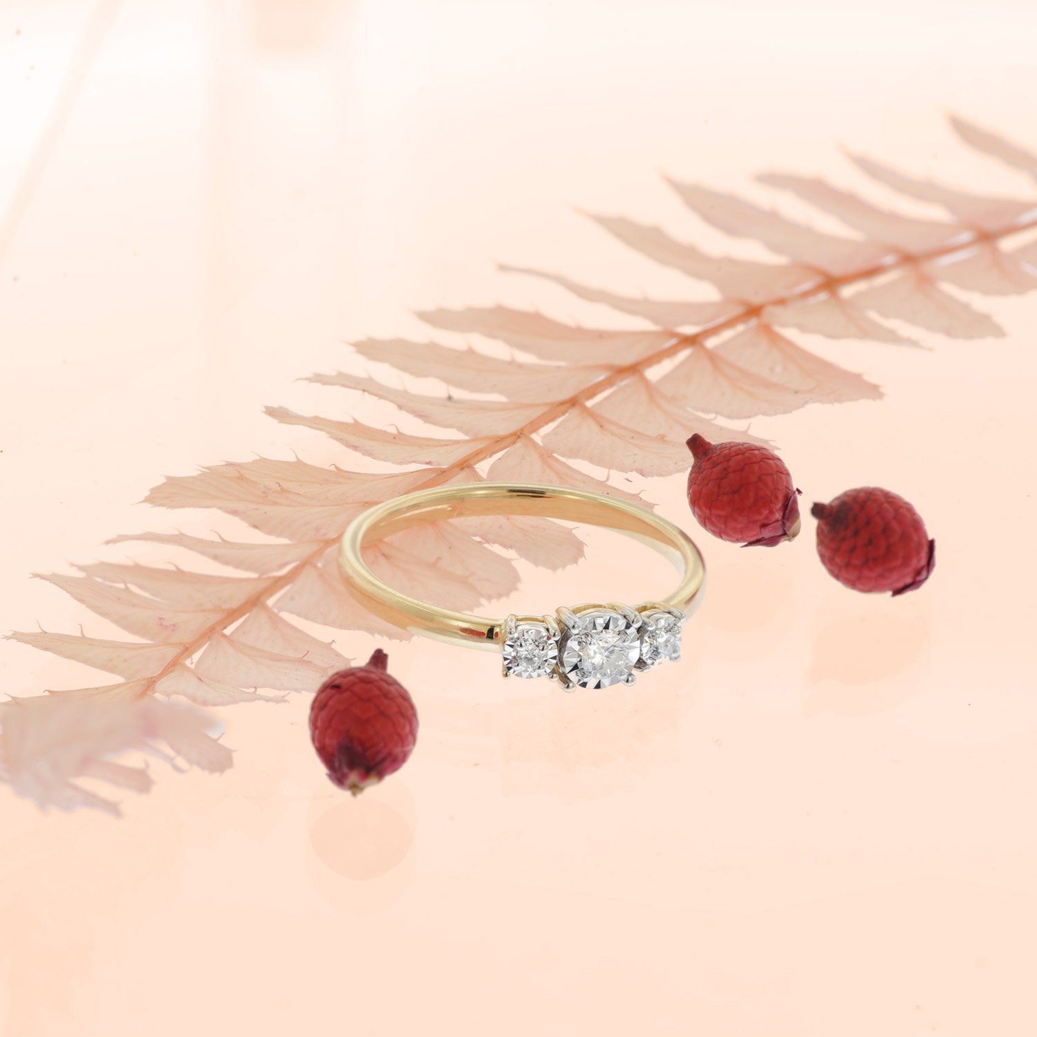 Glizz Goldring Damen DiamantGold 333/8K günstig online kaufen