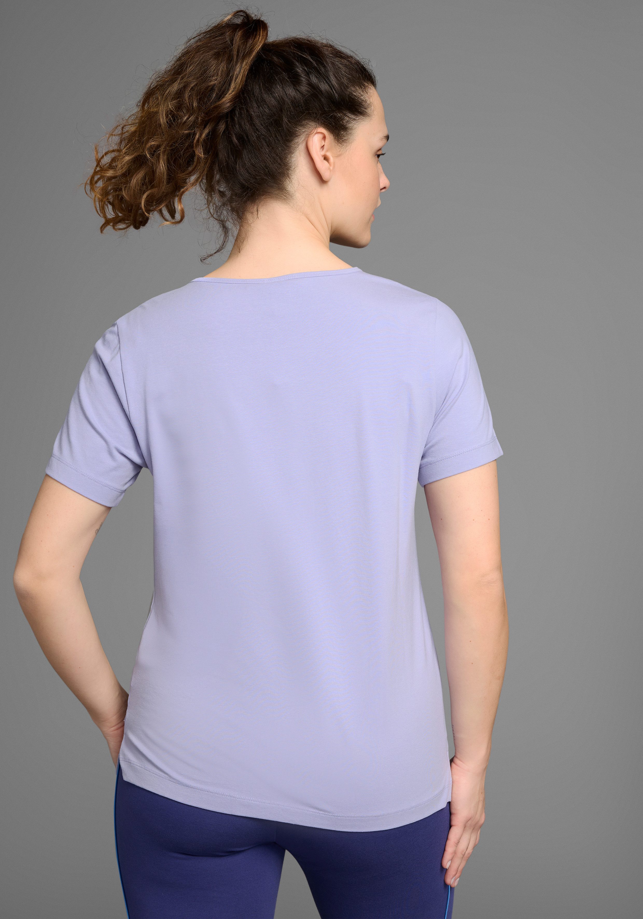 KangaROOS T-Shirt Kurzarm, figurumspielend, unifarben, Rundhalsausschnitt, günstig online kaufen