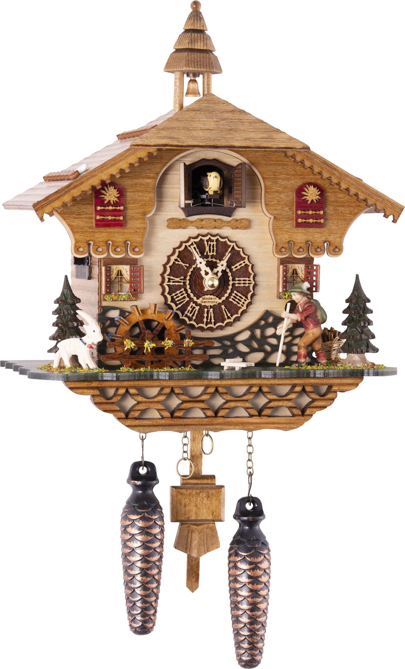 Trenkle Wanduhr Kuckucksuhr Chalet-Stil Quarz-Uhrwerk 30cm von Trenkle Uhren