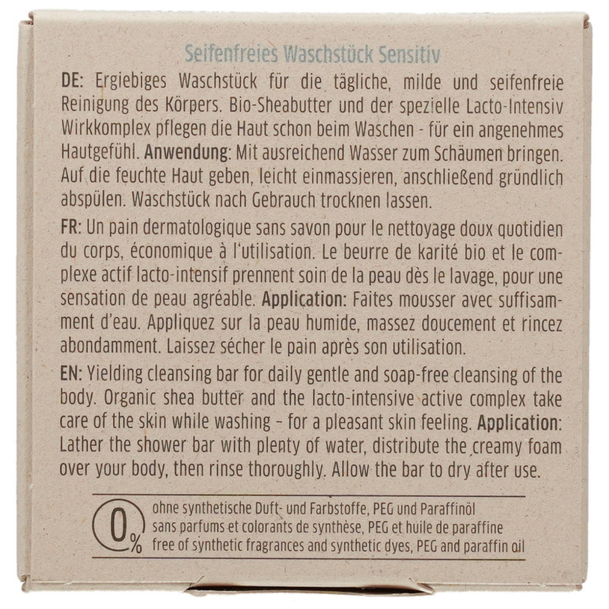 Bioturm Feste Duschseife BIOTURM seifenfreies Waschstück sensitiv