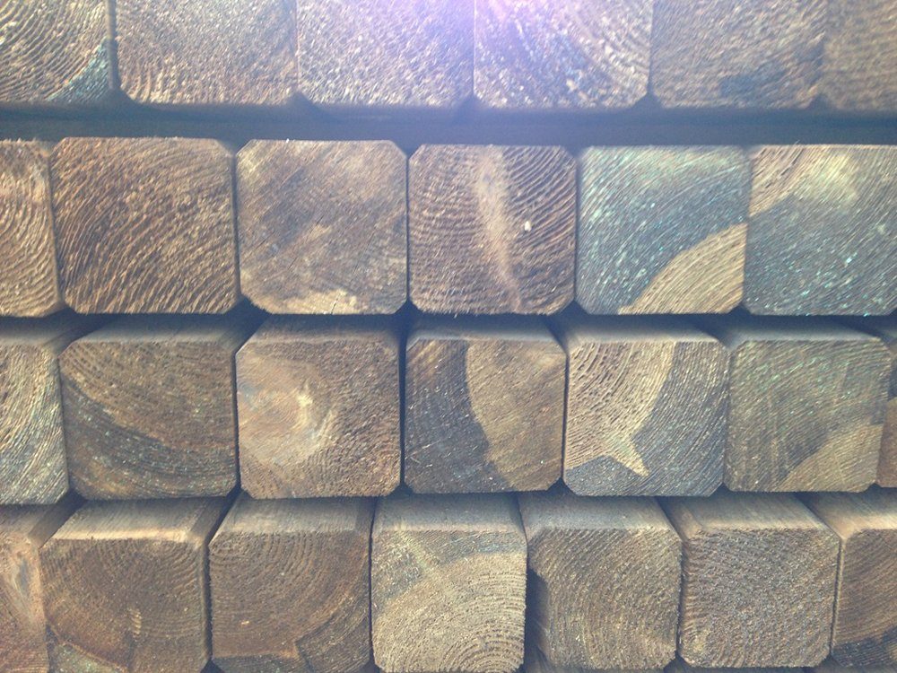 HaGa Zaunpfosten 1 Stk HOLZPFOSTEN 7cm x 7cm x 100cm Pfosten