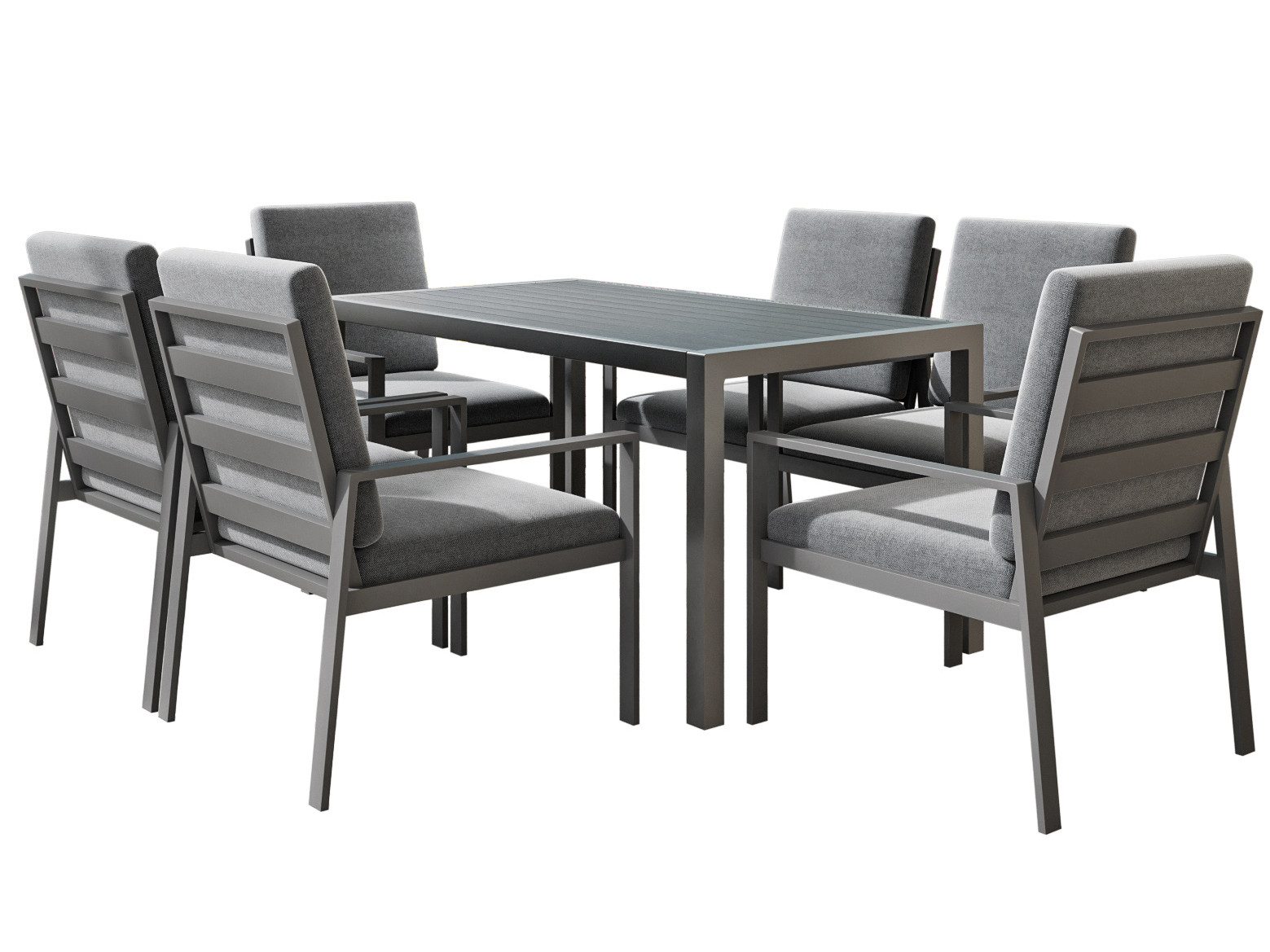 MeXo Gartenlounge-Set Gartenmöbel Set Aluminium, hoher günstig online kaufen