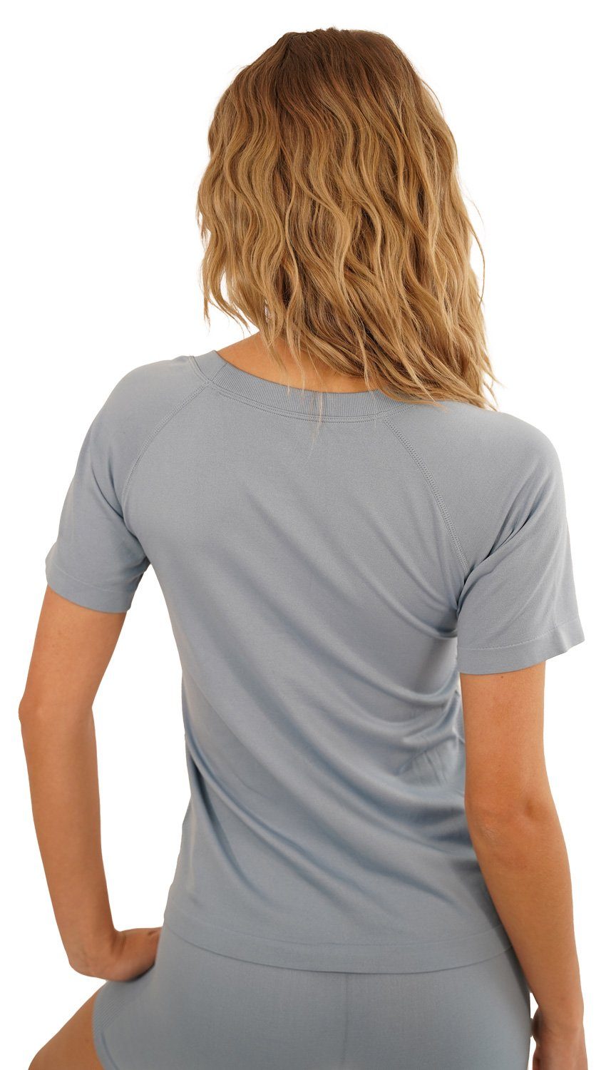 Stark Soul® T-Shirt Damen Sportshirt Kurzarm RACER Sport Shirts Seamless.  mit Rundhalsausschnitt