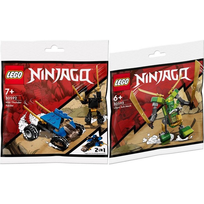 LEGO® Konstruktions-Spielset Ninjago 2er Set: 30592 Mini-Donnerjäger - Polybag