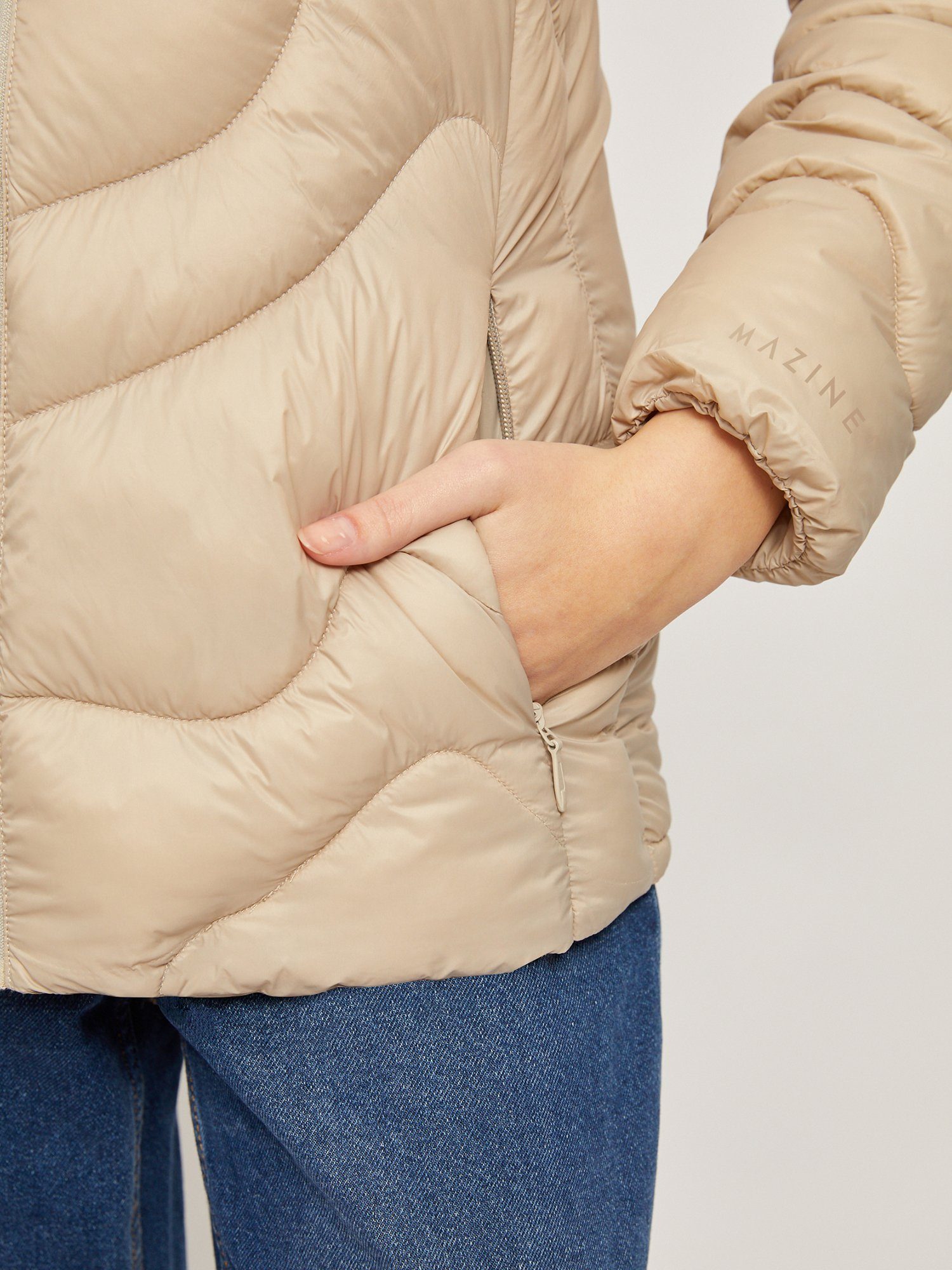 warm Solna Light isolierend taupe Steppjacke MAZINE Padded Jacket light