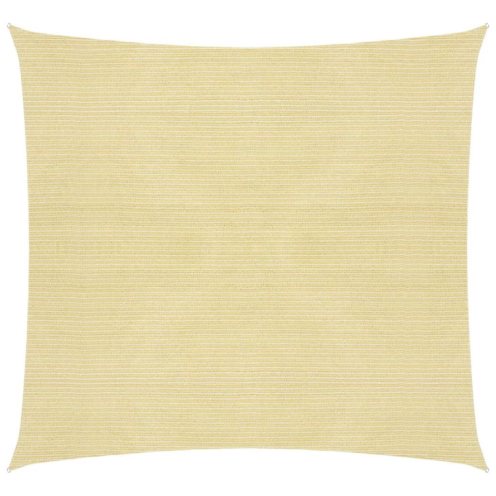 Sonnensegel Sonnensegel 160 gm² Beige 6x6 m HDPE Beschattung Quadrat