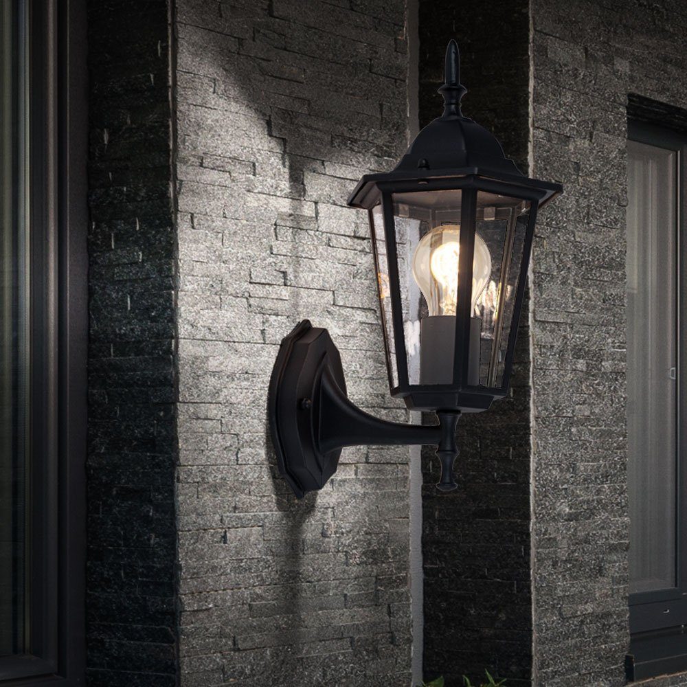 Wandleuchte nicht Außen Leuchtmittel Balkonlampe inklusive, Wand Außenlampe E27 Außen-Wandleuchte, Laterne Außen etc-shop