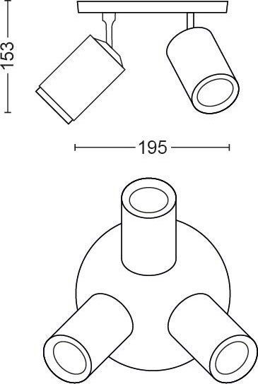 LED Farbwechsler Leuchtmittel Philips Flutlichtstrahler wechselbar, Fugato, Hue Dimmfunktion,