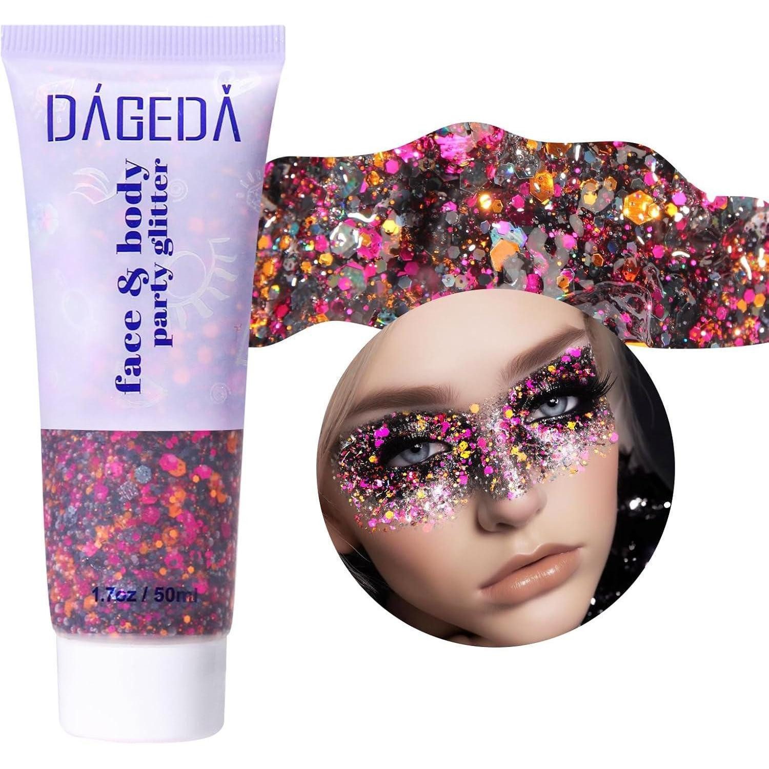 LuxusKollektion Theaterschminke Glittergel Körper Gesicht Haare Nägel Holographisch 50ml Halloween