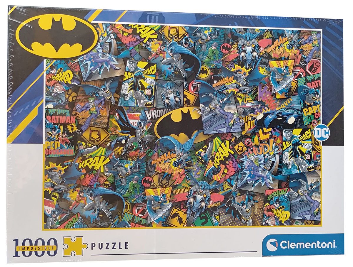 Clementoni® Puzzle Clementoni DC Comics Batman Impossible Puzzle 1000 Teile Fledermaus, 1000 Puzzleteile