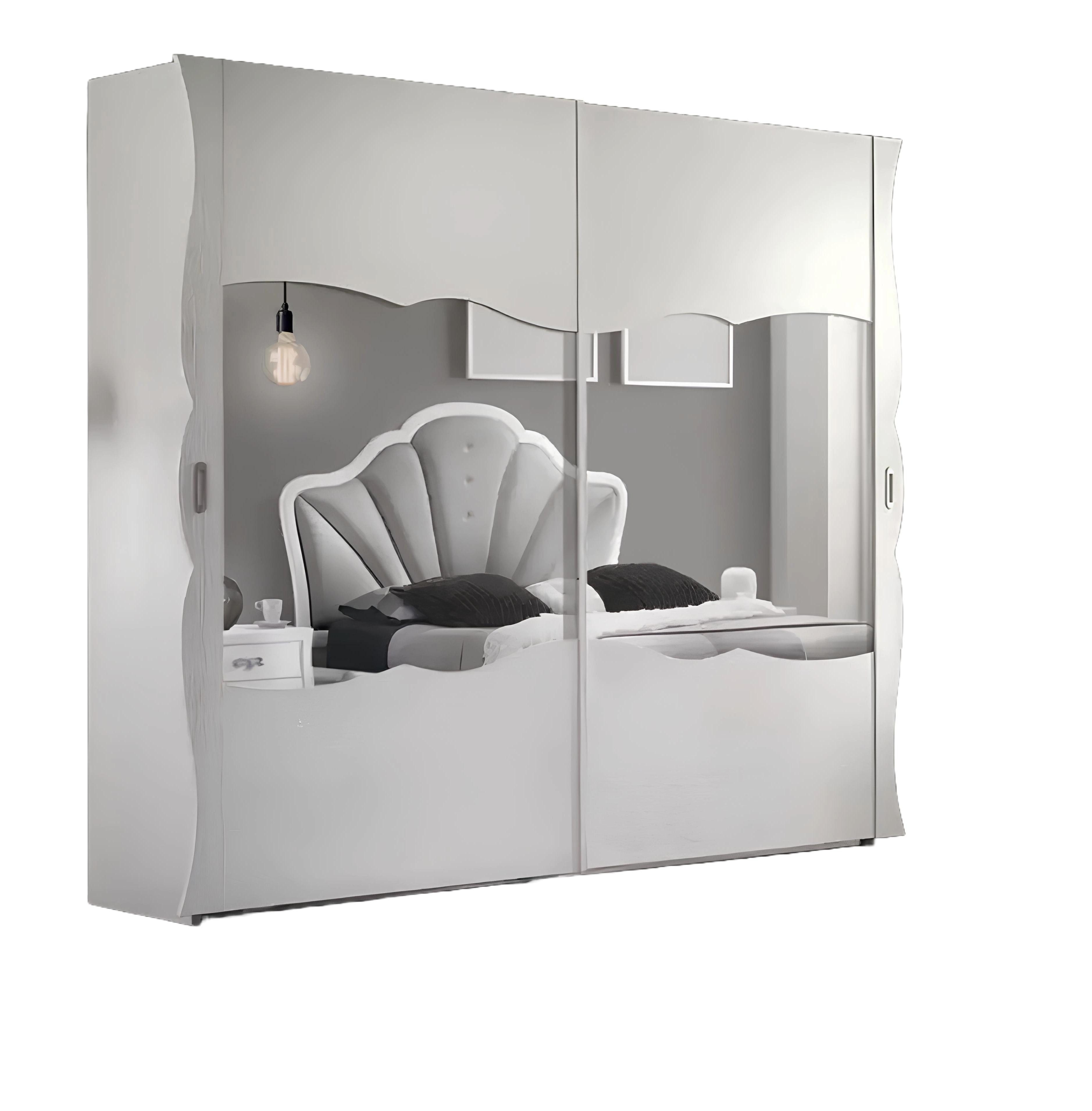 Xlmoebel Kleiderschrank Italienischer Stil Kleiderschrank aus hochwertigem Echtholz (1-St., Kleiderschrank) Hergestellt in Europa