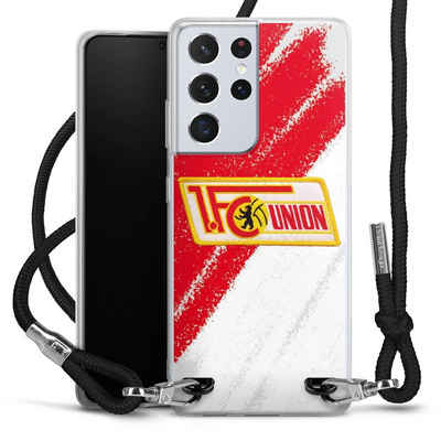 DeinDesign Handyhülle Offizielles Lizenzprodukt 1. FC Union Berlin Logo, Samsung Galaxy S21 Ultra 5G Handykette Hülle mit Band Cover mit Kette