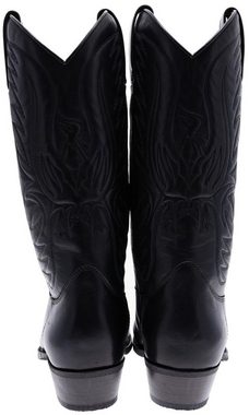 FB Fashion Boots BU1006 Schwarz Cowboystiefel Rahmengenähter Westernstiefel