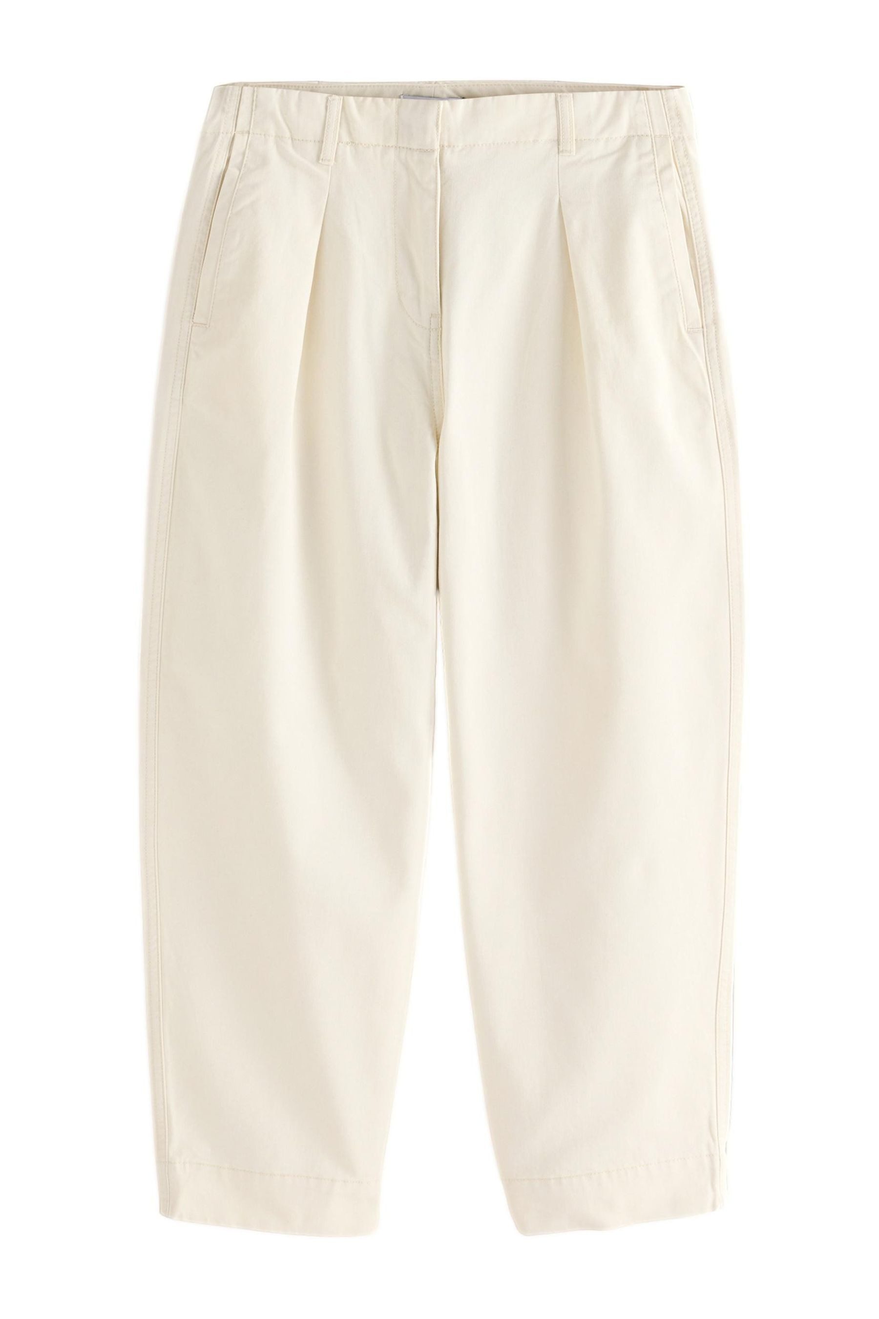Chinohose Chinohose mit Barrel-Leg aus 100 % Baumwolle