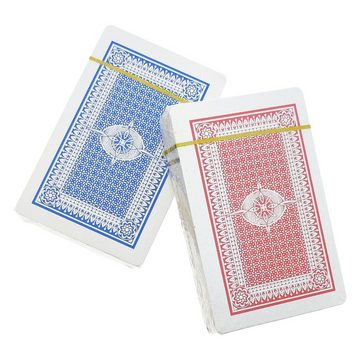 Global Partner Spielesammlung, Gesellschaftsspiel, Kartenspiel Senioren Rommé Spielkartenset 2 x 55 Blatt, Extra Große Ziffern und Buchstaben.