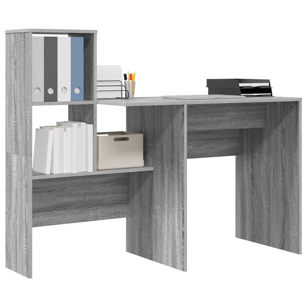 vidaXL Schreibtisch Schreibtisch Grau Sonoma 131,5 günstig online kaufen