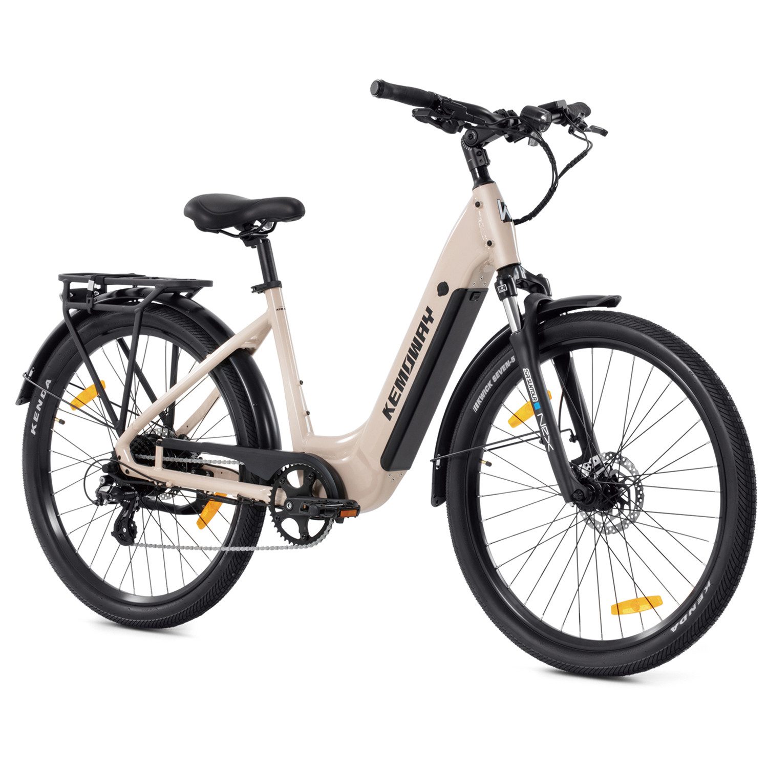 KEMOWAY E-Bike Cityrad E-Bike 27,5 Zoll City E-Bike 250W Heckmotor 48V 720Wh Akku K5R, 8 Gang SHIMANO Altus RD-M310-L Schaltwerk, Kettenschaltung, Heckmotor, 720 Wh
