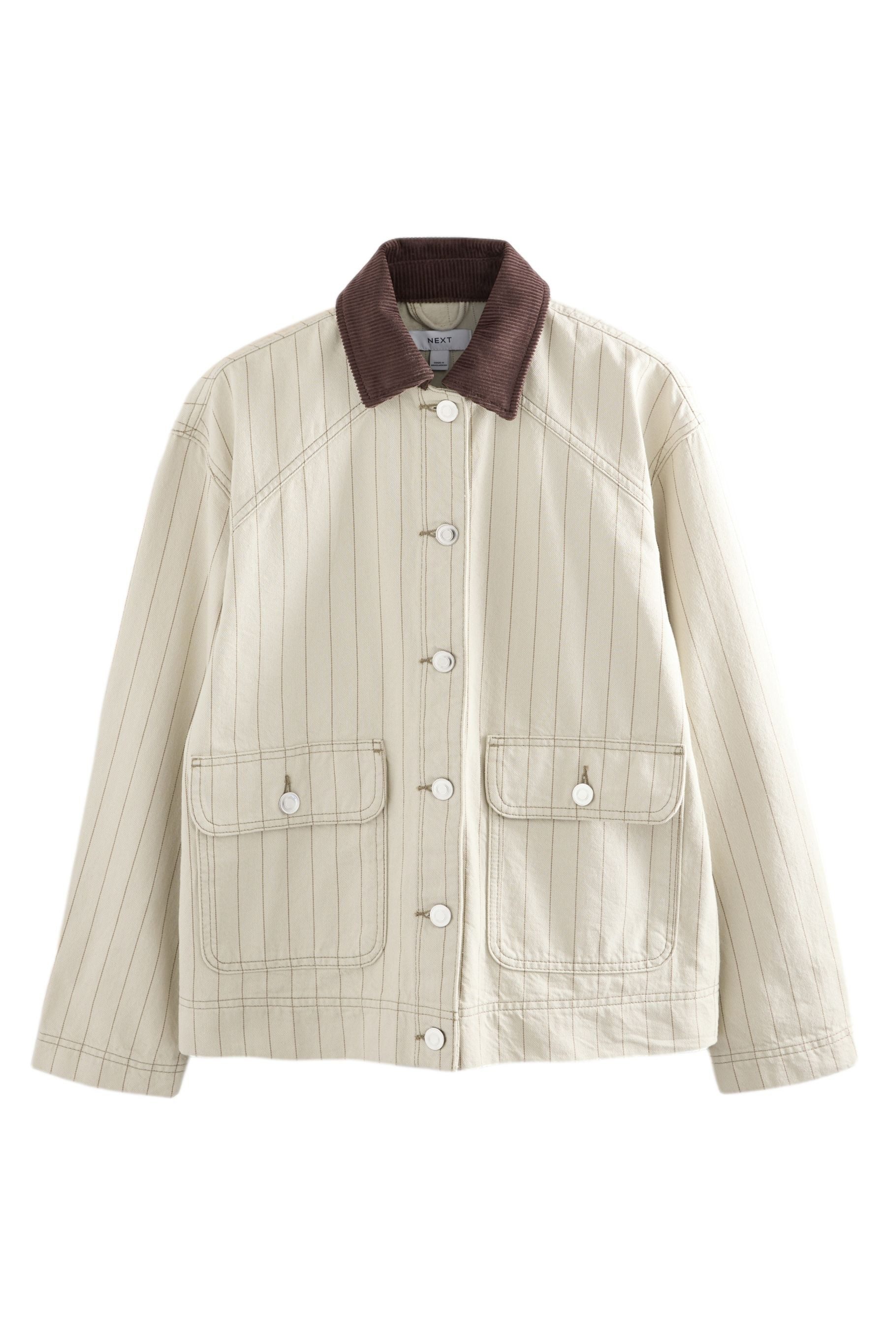 Cordjacke Jacke mit Cordkragen aus 100 % Baumwolle