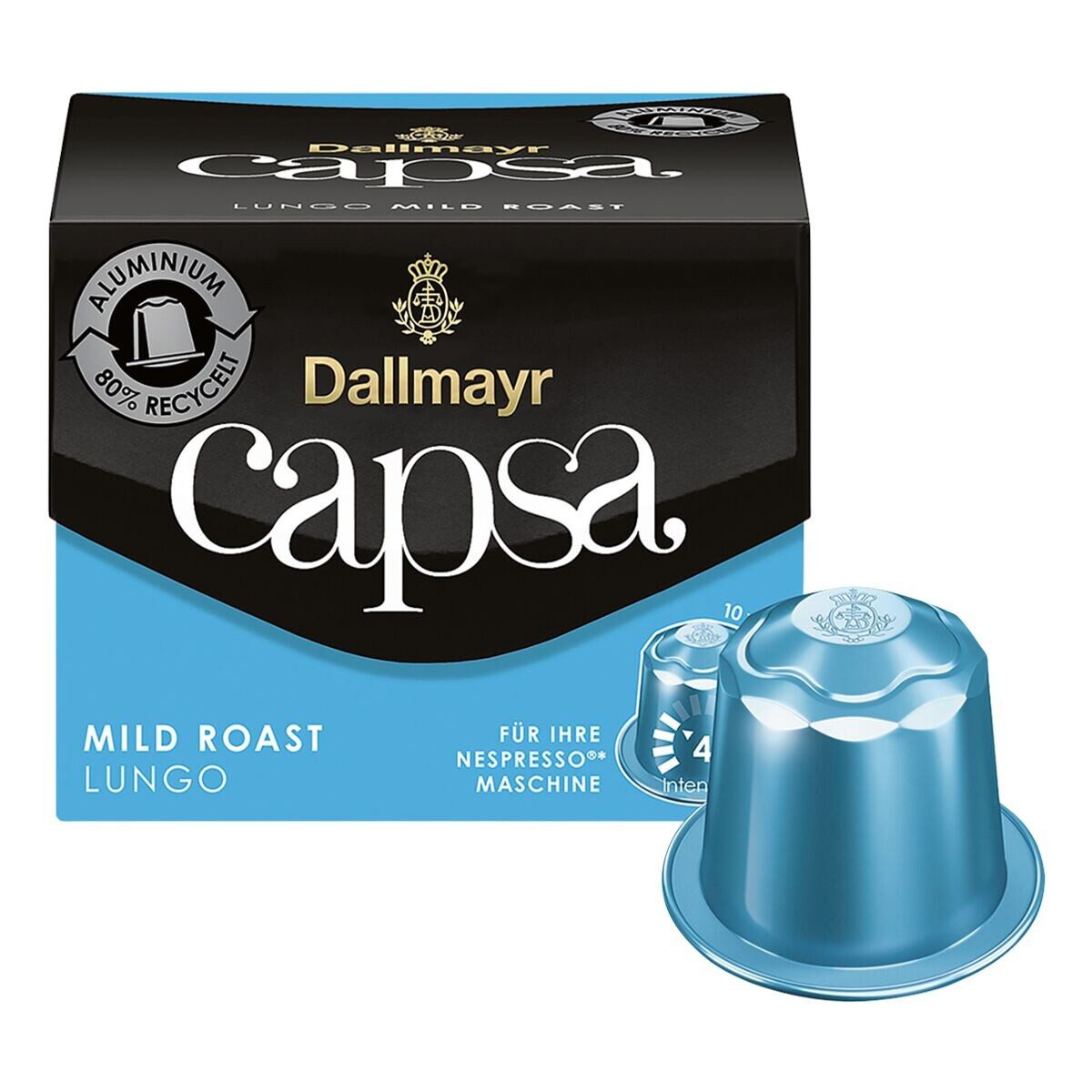 DALLMAYR Kaffee capsa Lungo Mild Roast, 10 Kapseln