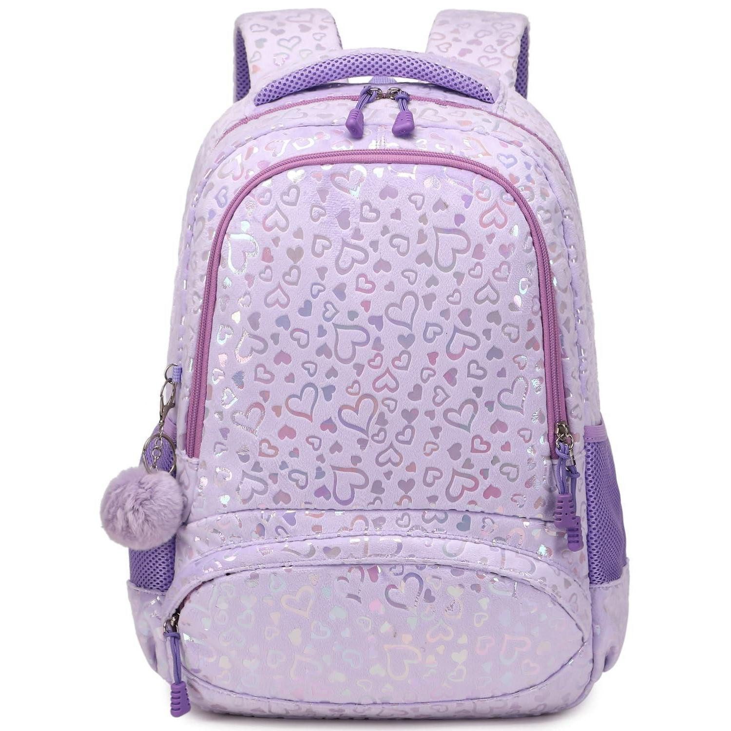 LuxusKollektion Schulranzen Schulranzen Mädchen Erdbeere Lila