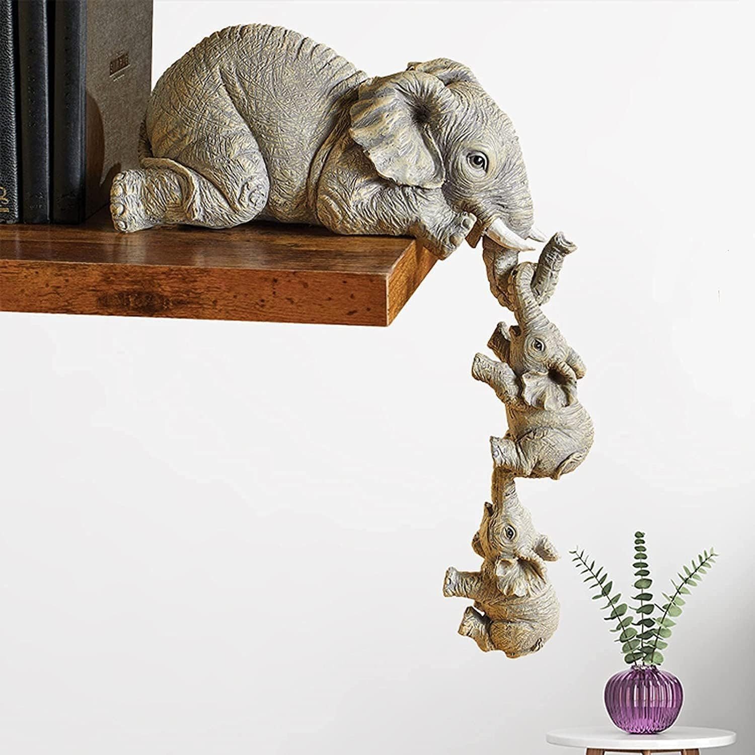 MOPUEA Tierfigur kleine Version Tierfigur Deko, Elefanten Deko, Elefant Statue Figure (3 St)