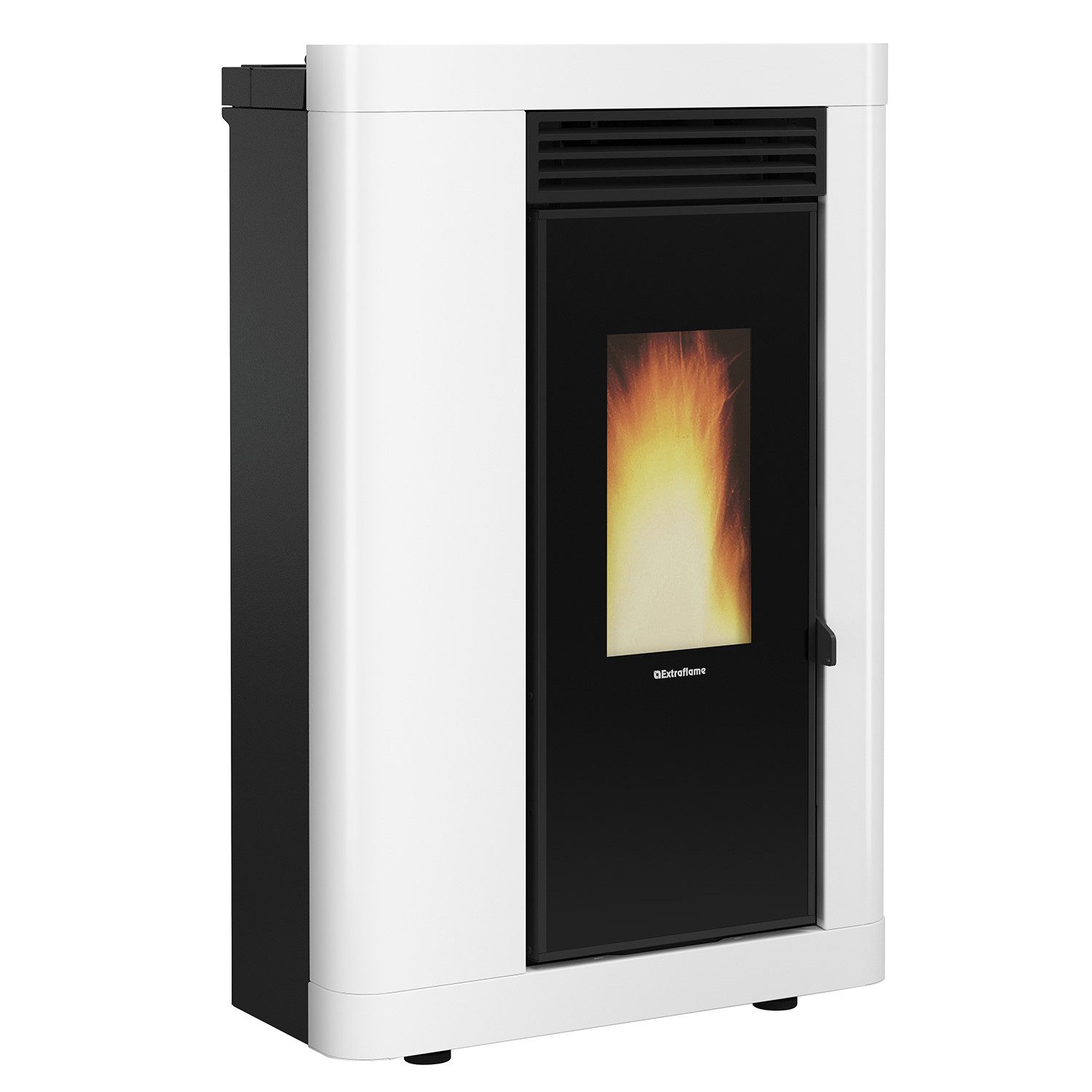 Extraflame Pelletofen Extraflame Annabella AD Evo Pelletofen Stahl Weiß, 9 kW, Pelletofen