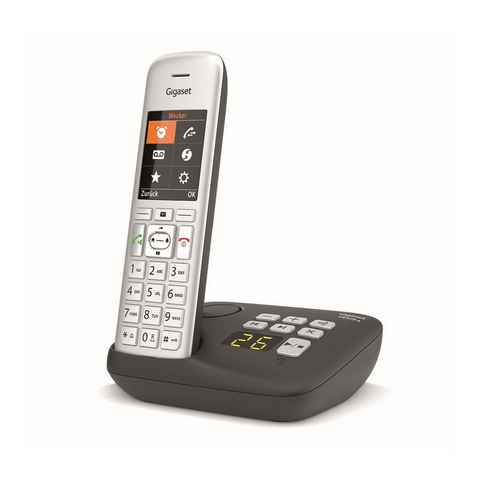 Gigaset CE 575A Festnetztelefon (Mobilteile: 1, Freisprechen, Großwahltasten, Anrufersperre)
