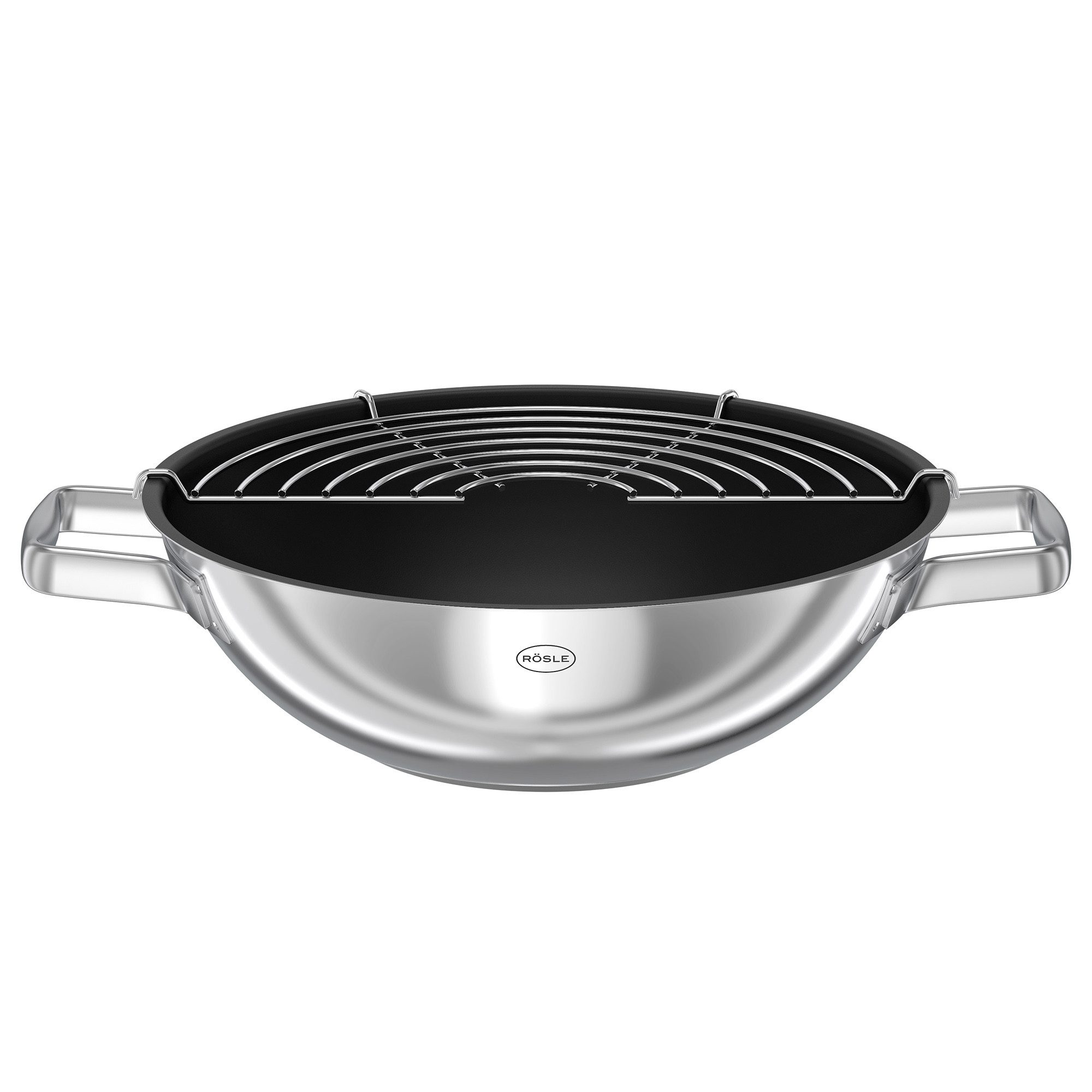 RÖSLE Wok MOMENTS Ø 28 cm m. Deckel ProPlex, Edelstahl 18/10 (1-tlg)