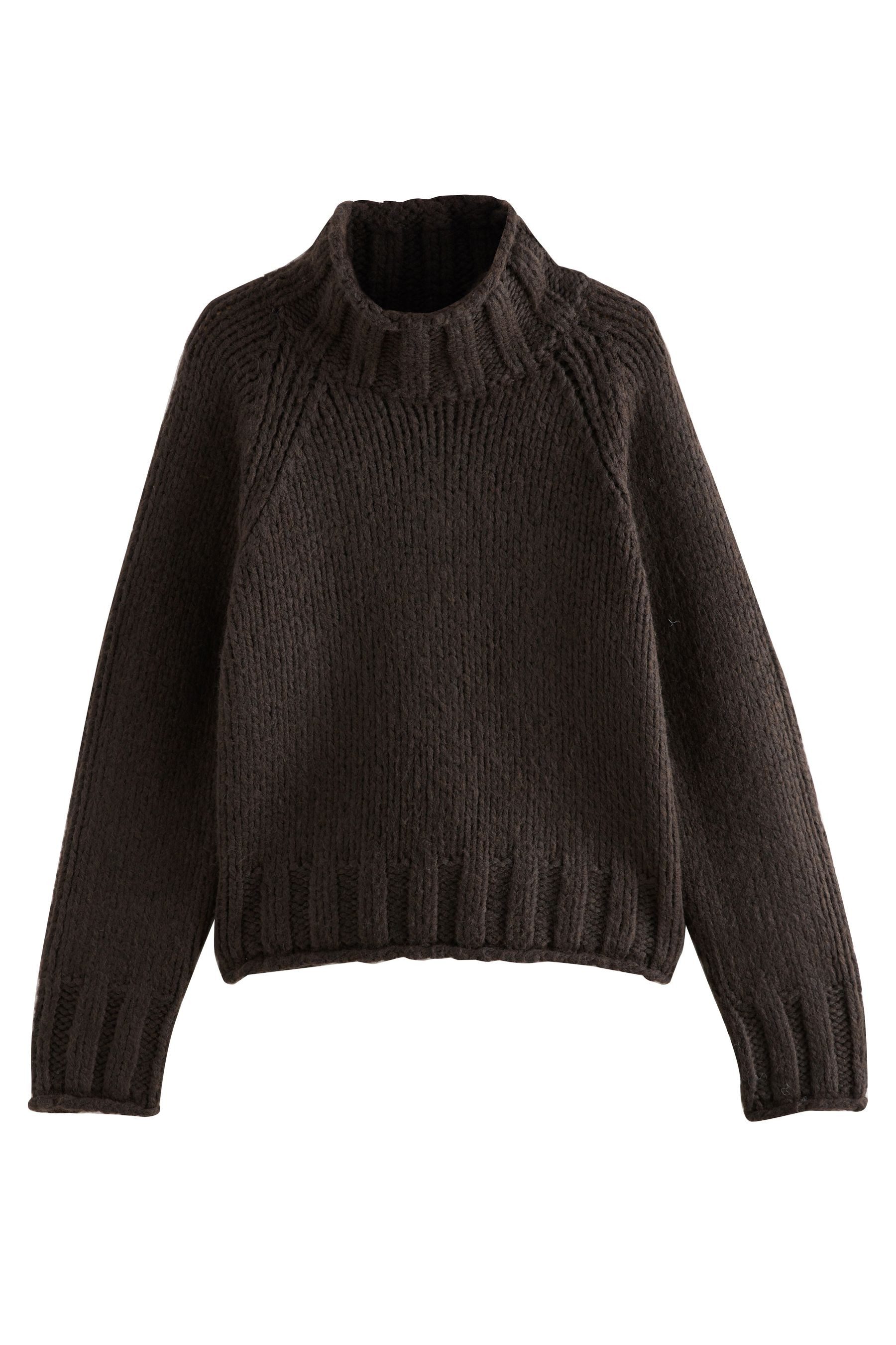 Next Strickpullover Grobstrickpullover mit Stehkragen und günstig online kaufen