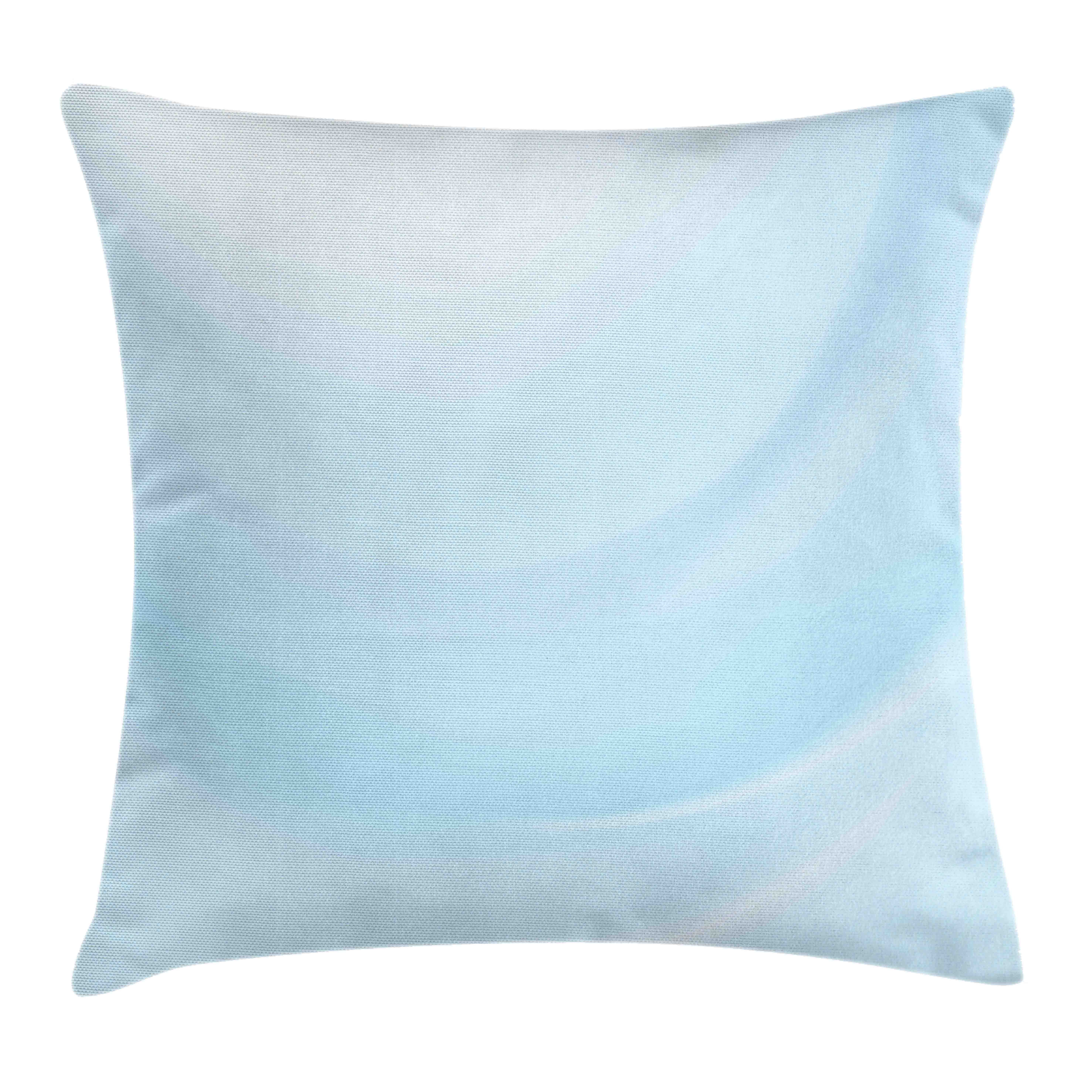Kissenbezüge Waschbar mit Reißverschluss Kissenhülle Gradient-Effekt Farben (1 Abakuhaus Baby Zusammenfassung blau Farbfesten Druck, Klaren Beidseitiger Stück), mit