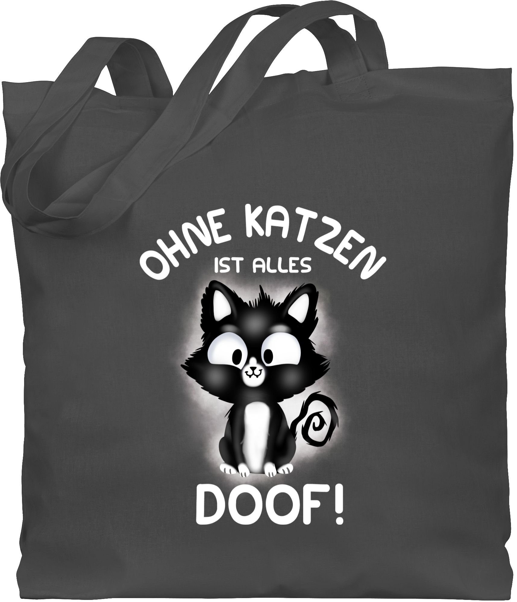 Umhängetasche Ohne Katzen ist alles doof!