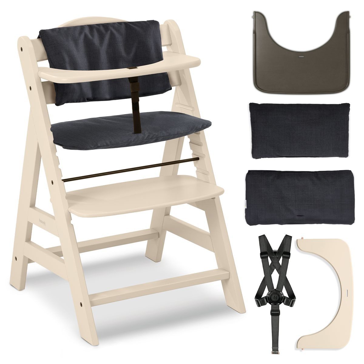 Hochstuhl Alpha Plus Vanilla - Charcoal