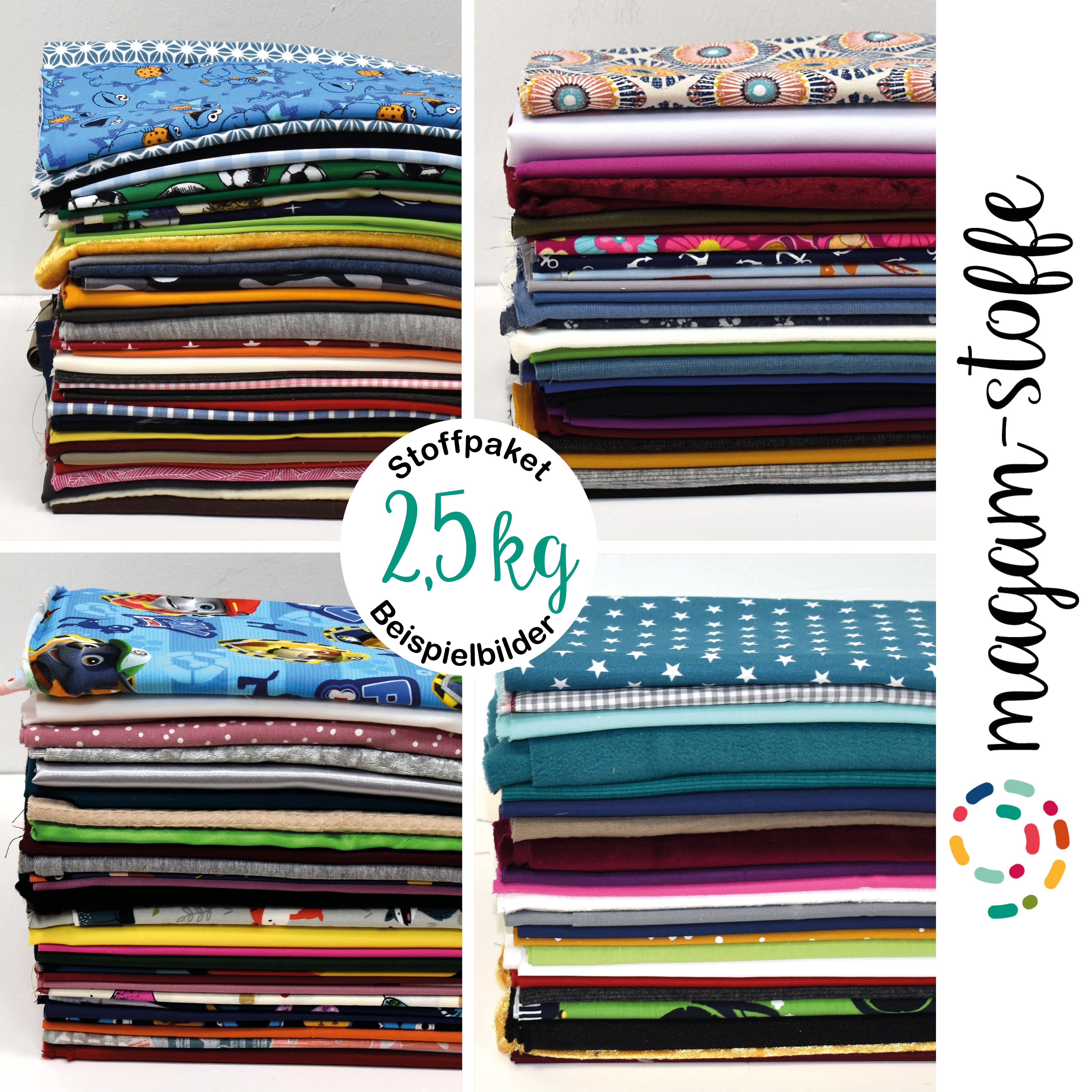 MAGAM-Stoffe Stoff "Stoffpaket", Stoffreste Paket Set Patchwork Baumwollstoff Kinderstoff