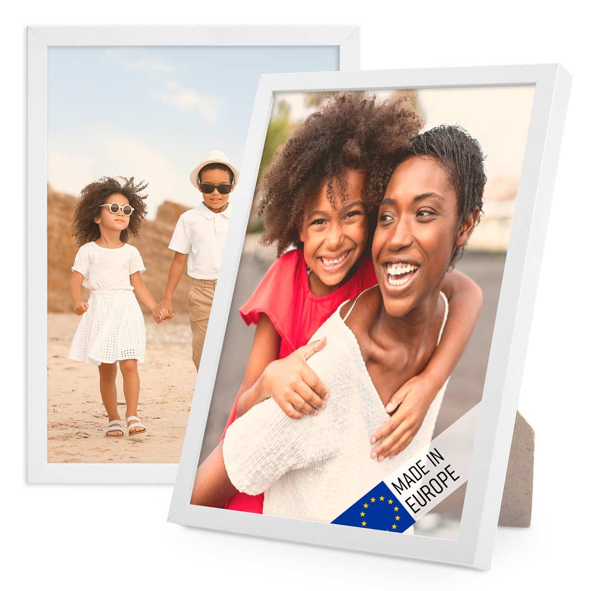 PHOTOLINI Bilderrahmen 2er Set Massivholz-Rahmen Modern günstig online kaufen