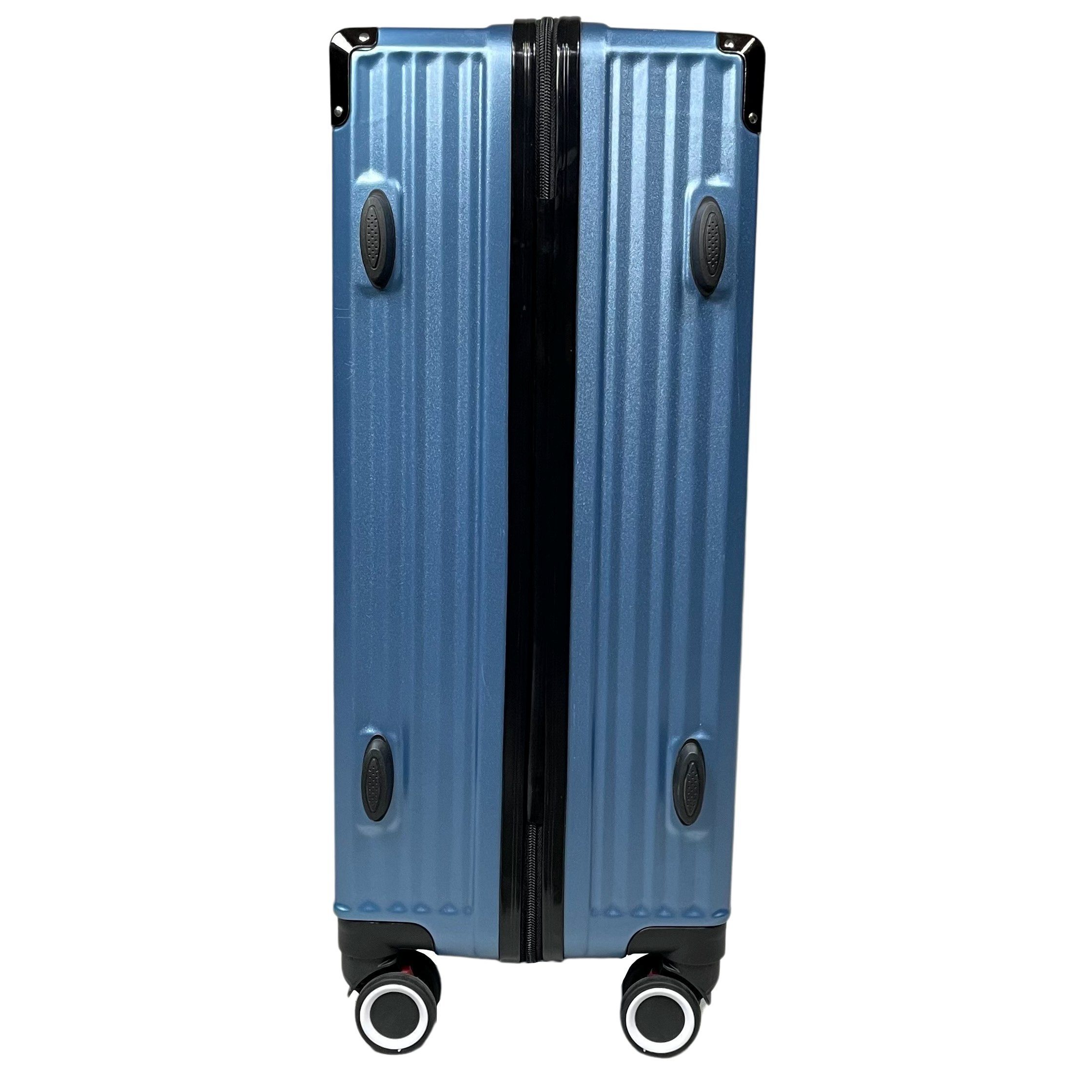 German Zwillingsrollen Reisekoffer Blau M/L/XL Trolley 360° Hartschalen-Koffer, SIGN Design