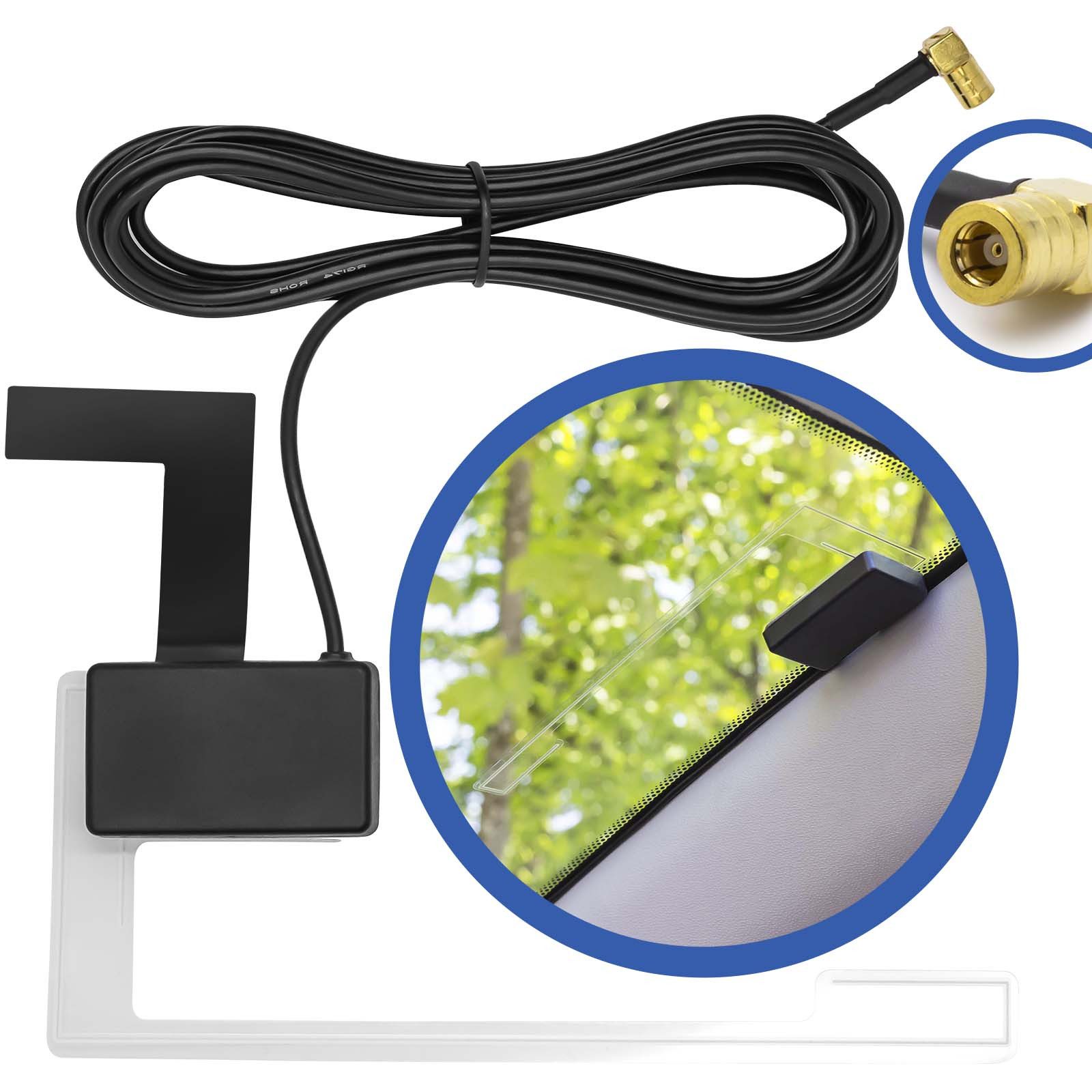 Adapter Universe DAB + Scheiben Antenne Aktiv Radio Adapter passend für JVC Kenwood Autoradio-Scheibenantenne