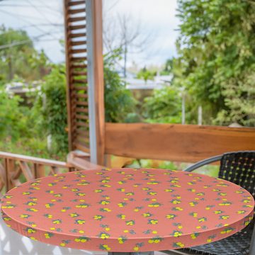 Abakuhaus Tischdecke Rundum-elastische Stofftischdecke, Garten Zitronen-Blüten-Zusammensetzung