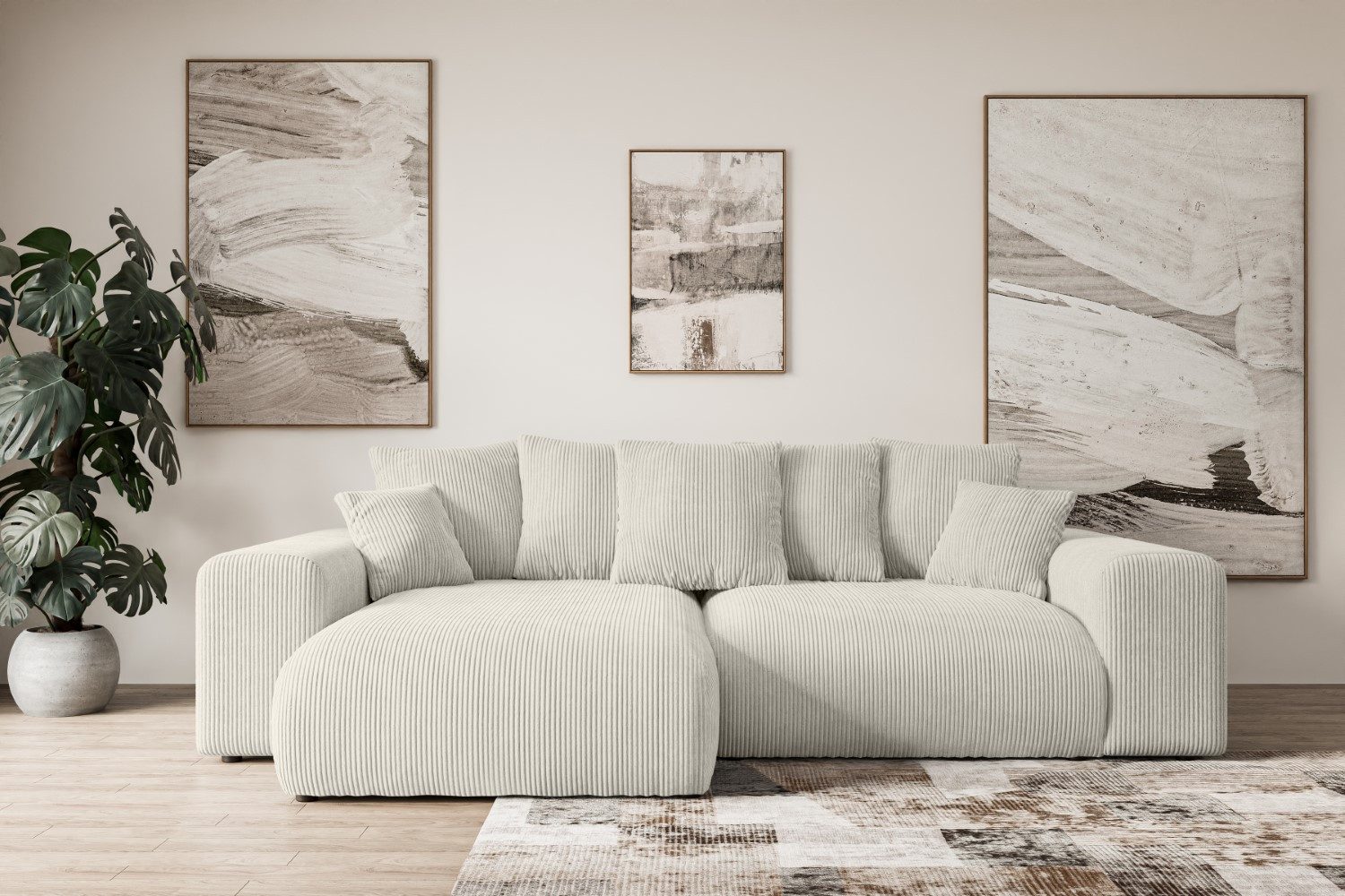 ALTDECOR Ecksofa ESKAR-L, Couch mit Schlaffunktion, günstig online kaufen