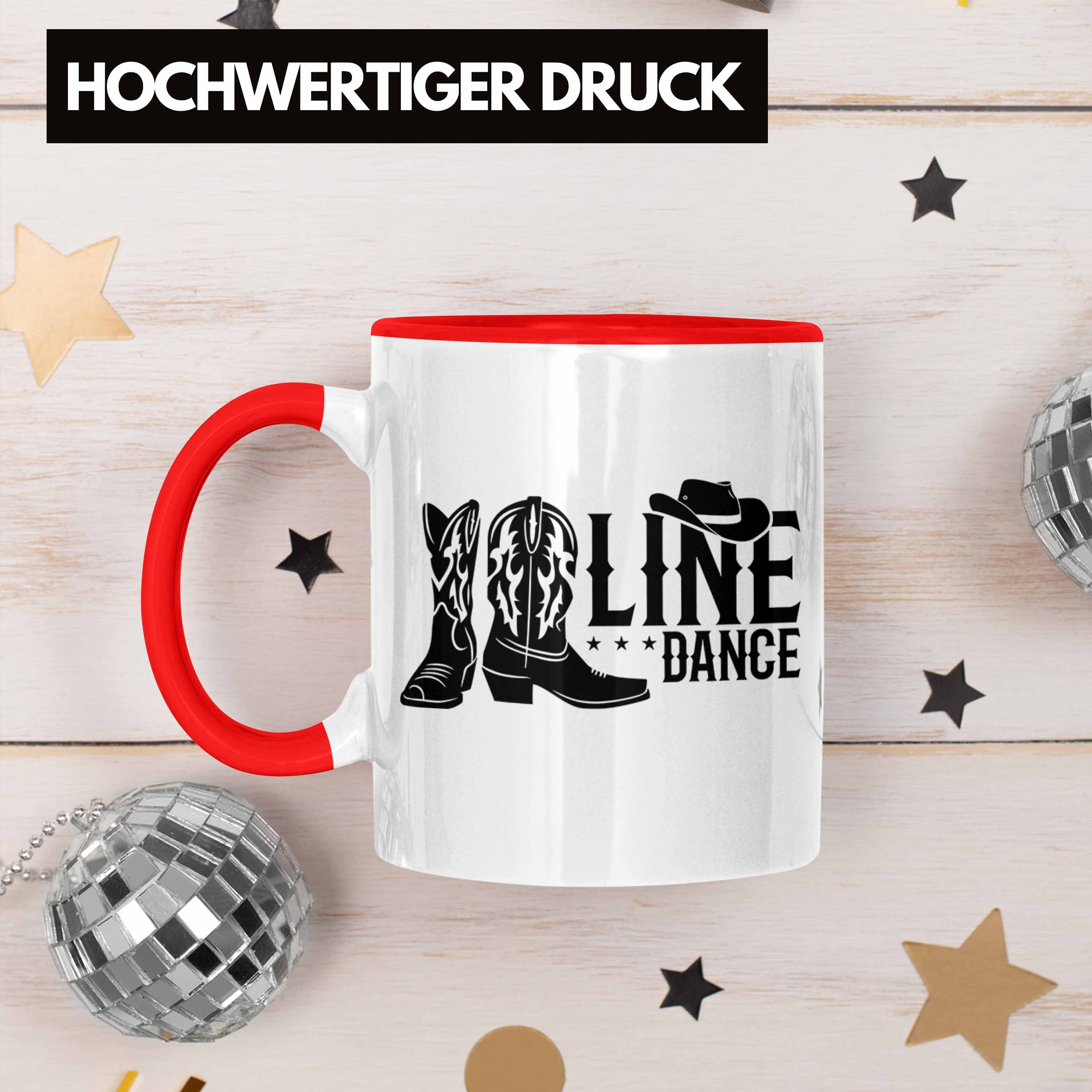 Rot Spruch Trendation Spruch Tasse Linedance Geschenk Dance Kafffeetasse Line Tasse