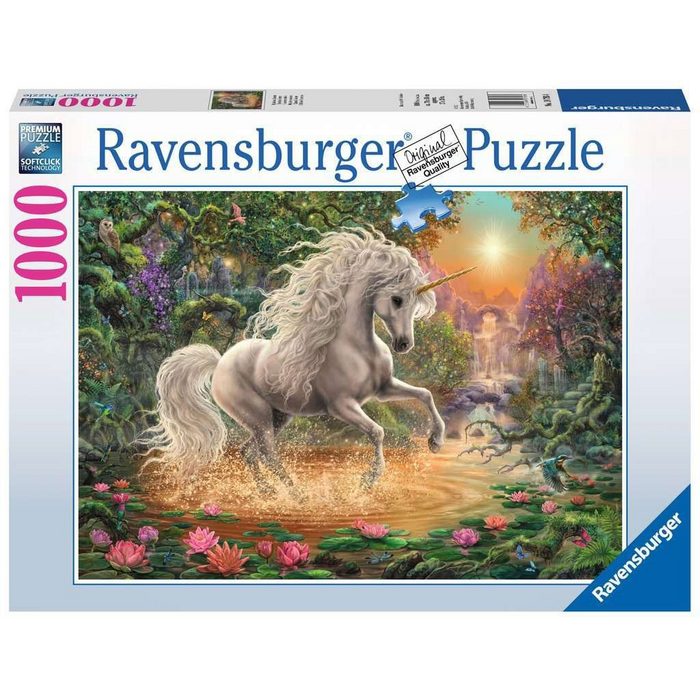 Ravensburger Puzzle 19793 Mystisches Einhorn 1000 Teile Puzzle Puzzleteile