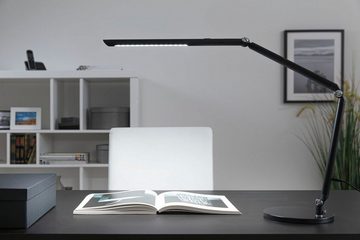 Paulmann LED Schreibtischlampe FlexBar, LED fest integriert, Tageslichtweiß, Warmweiß, 3step, sw tunW dim, 10,6W, Kabell 1,50 m, dimmbar