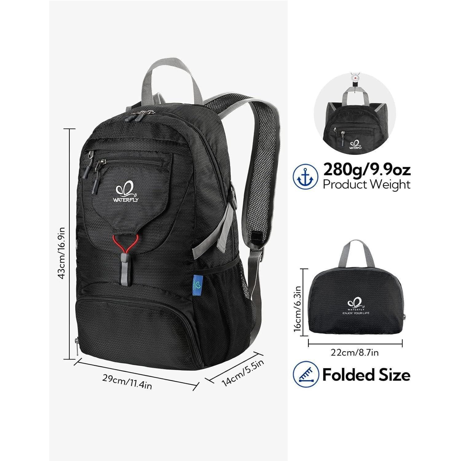 LuxusKollektion Wanderrucksack Ultraleichter Faltbarer Rucksack: 20L Outdoor Trekking Sportlicher