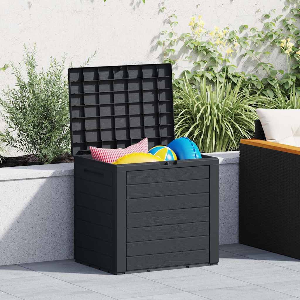 vidaXL Gartenbox Gartentruhe Anthrazit 58,5x46x55 cm Polypropylen